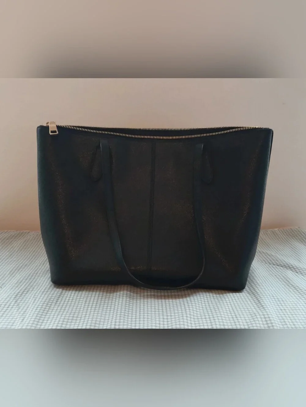 Coach Black Leather Tote